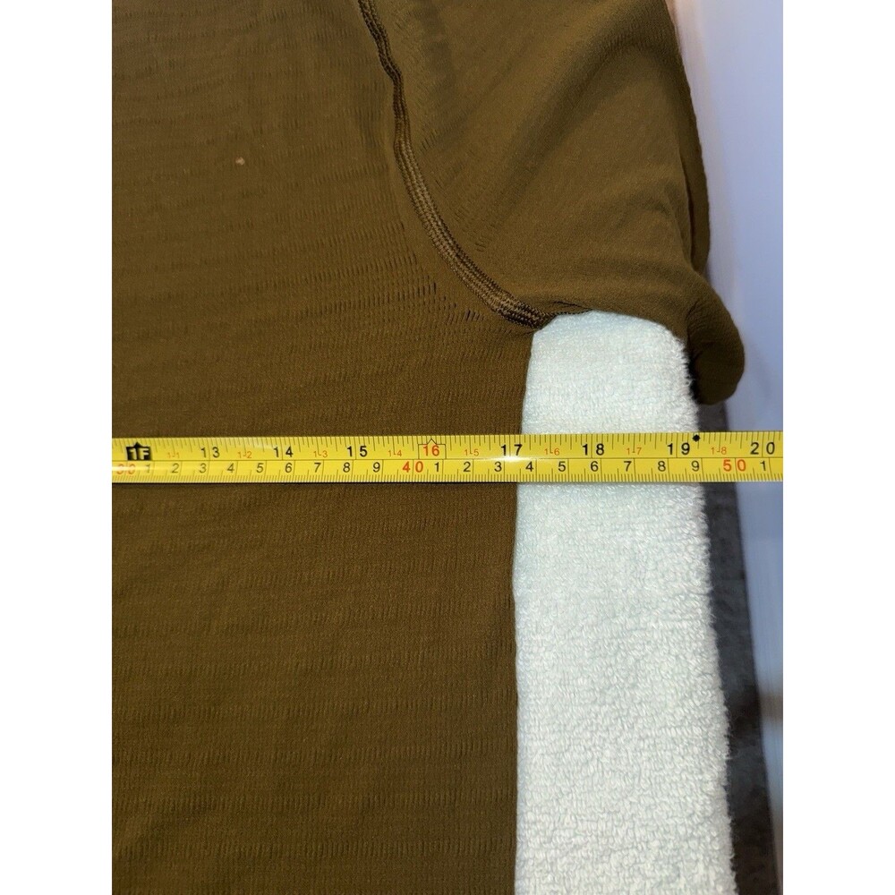 Calia Womens XXL Seamless Crop Tee Olive Athletic Gym Yoga Top Shirt NWT - Picture 3 of 4